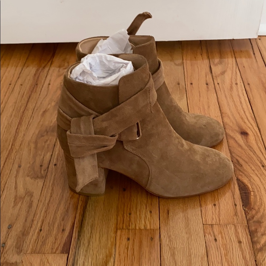 Rag & Bone Dahlia Boot - Camel Suede Size 35